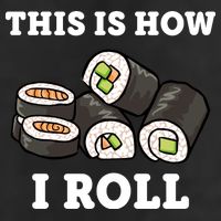 This Is How I Roll Funny Sushi Roll Adult Drive Performance Visor