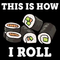 This Is How I Roll Funny Sushi Roll Wool Snapback Cap
