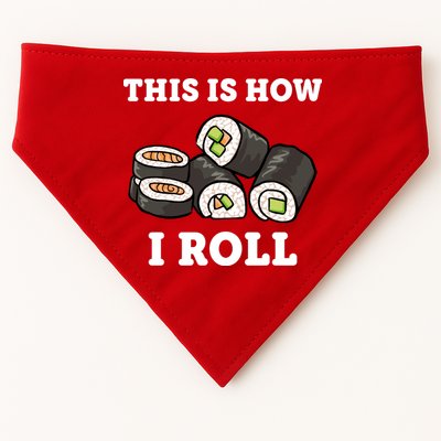 This Is How I Roll Funny Sushi Roll USA-Made Doggie Bandana