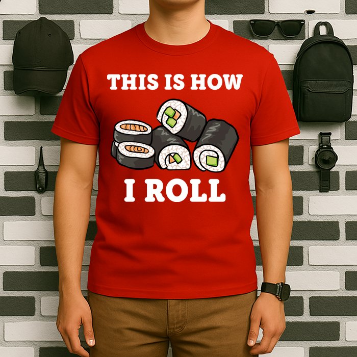 This Is How I Roll Funny Sushi Roll T-Shirt