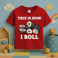 This Is How I Roll Funny Sushi Roll Toddler T-Shirt
