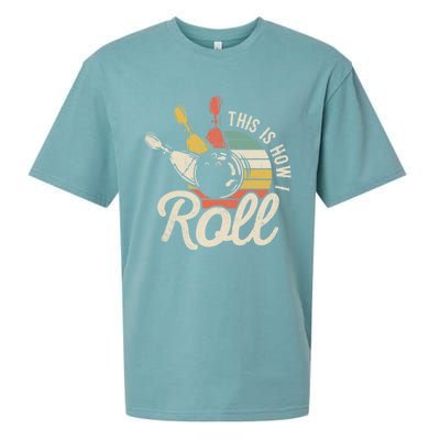 This Is How I Roll Bowler Funny Retro Bowling Bowler Retro Team Bowler Bowling Sueded Cloud Jersey T-Shirt