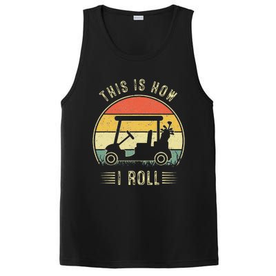 This Is How I Roll Golf Car Funny Golfers PosiCharge Competitor Tank