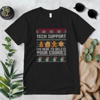 Techsupport I’M Here To Delete Your Cookies Christmas Premium T-Shirt