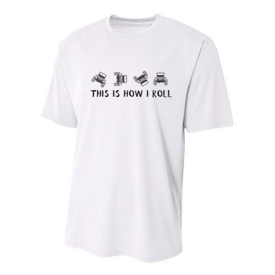 This Is How I Roll Funny 4x4 4wd Offroad Driving Gift Youth Performance Sprint T-Shirt