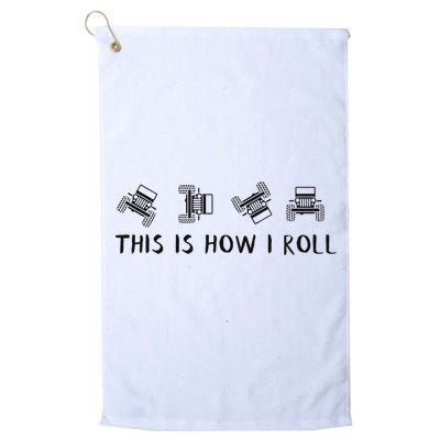 This Is How I Roll Funny 4x4 4wd Offroad Driving Gift Golf Towel