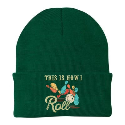 This Is How I Roll Bowler Funny Retro Bowling Bowler Retro Team Bowler Bowling Knit Cap Winter Beanie