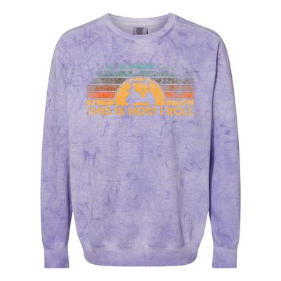 This Is How I Roll Vintage Golf Cart Colorblast Crewneck Sweatshirt