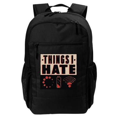 Things I Hate Wifunny Giftfi Signal Low Battery Loading Indicator Gift Daily Commute Backpack