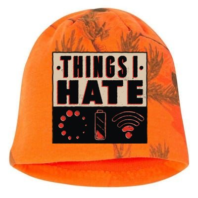 Things I Hate Gift Funny Nerds Geeks Gamer Science Student Meaningful Gift Kati - Camo Knit Beanie