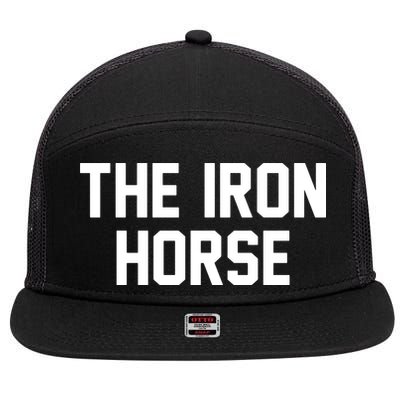 The Iron Horse 7 Panel Mesh Trucker Snapback Hat