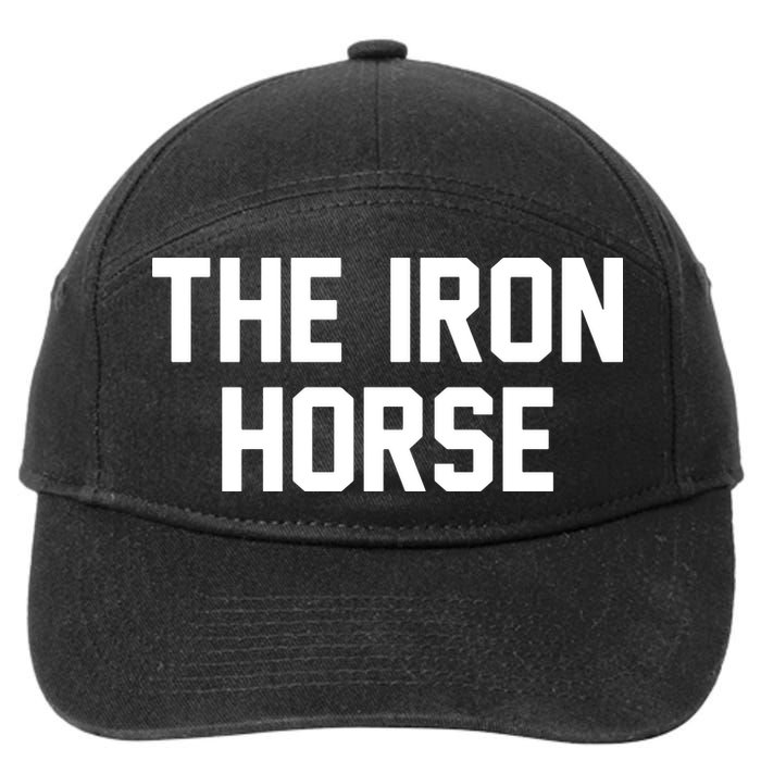 The Iron Horse 7-Panel Snapback Hat