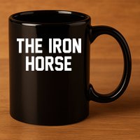 The Iron Horse 11oz C Handle Ceramic Mug