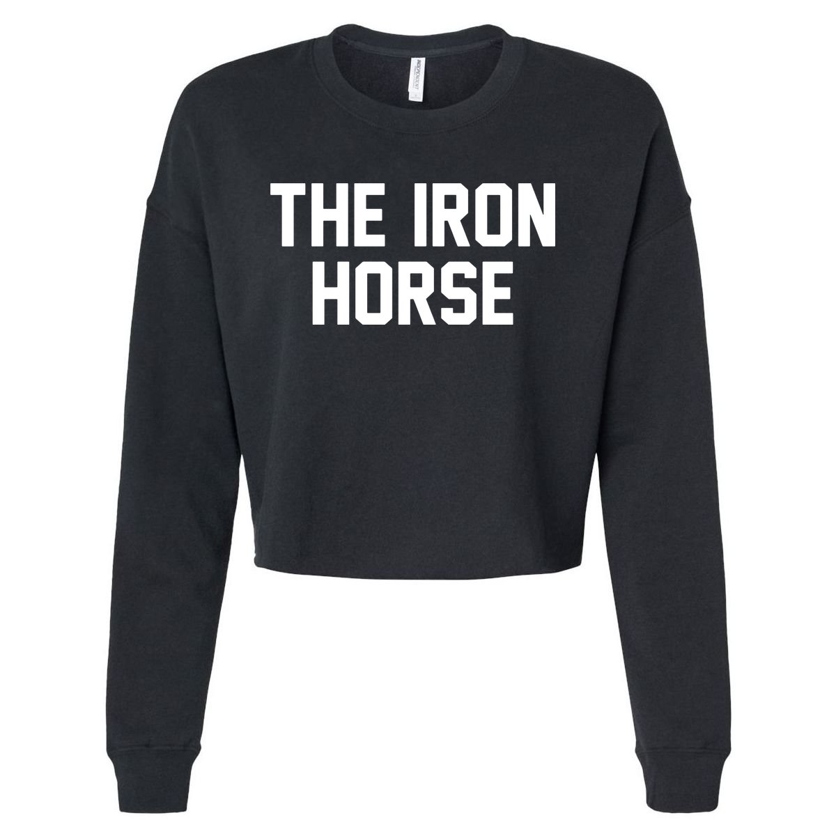 The Iron Horse Cropped Pullover Crew
