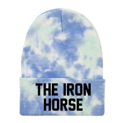 The Iron Horse Tie Dye 12in Knit Beanie