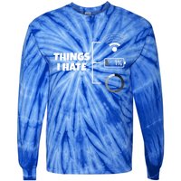 Things I Hate Wlan Battery Loading Gift Tie-Dye Long Sleeve Shirt