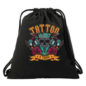 Tattoo Is Hot A Taboo Drawstring Bag