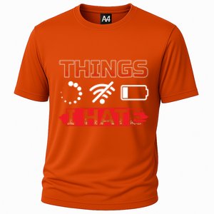 Things I Hate It Gaming Programmer Coder Gamer Gift Great Gift Cooling Performance Crew T-Shirt