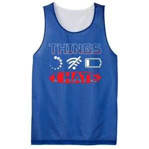 Things I Hate It Gaming Programmer Coder Gamer Gift Great Gift Mesh Reversible Basketball Jersey Tank