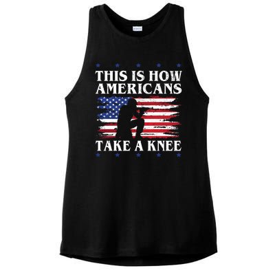 This Is How Americans Take A Knee Ladies PosiCharge Tri-Blend Wicking Tank