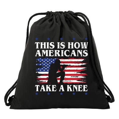 This Is How Americans Take A Knee Drawstring Bag