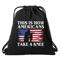This Is How Americans Take A Knee Drawstring Bag