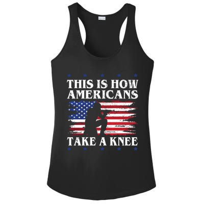 This Is How Americans Take A Knee Ladies PosiCharge Competitor Racerback Tank