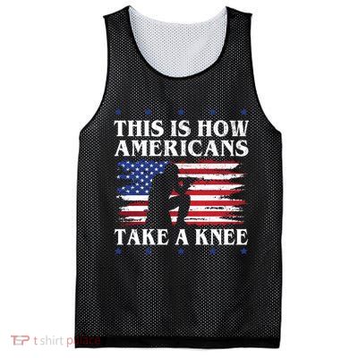This Is How Americans Take A Knee Mesh Reversible Basketball Jersey Tank