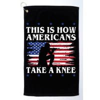 This Is How Americans Take A Knee Golf Towel
