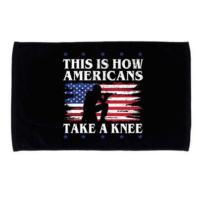This Is How Americans Take A Knee Microfiber Hand Towel