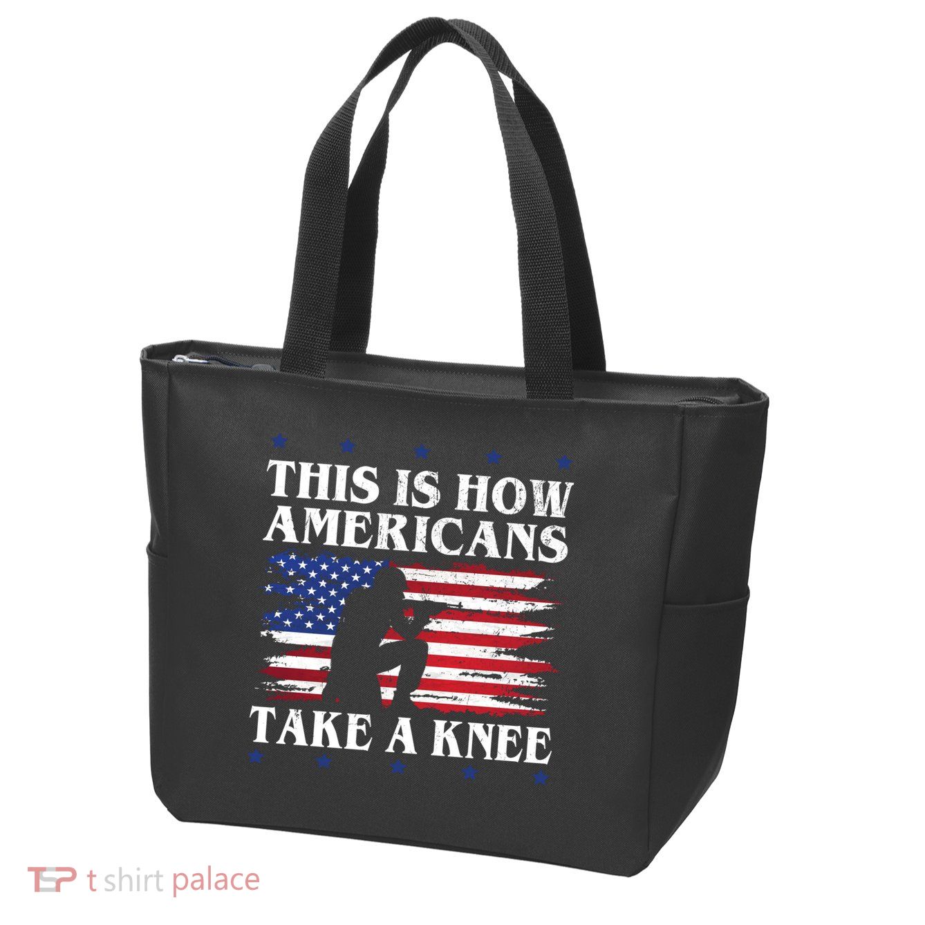 This Is How Americans Take A Knee Zip Tote Bag