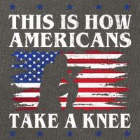 This Is How Americans Take A Knee Cotton Canvas Backpack