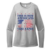 This Is How Americans Take A Knee Womens CVC Long Sleeve Shirt