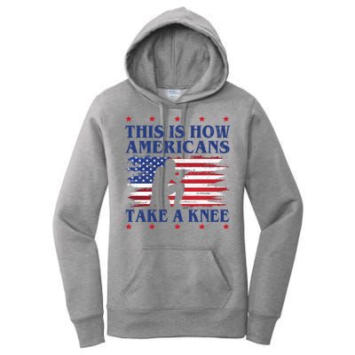 This Is How Americans Take A Knee Women's Pullover Hoodie