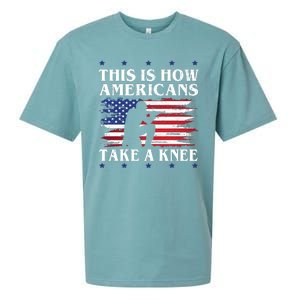 This Is How Americans Take A Knee Sueded Cloud Jersey T-Shirt