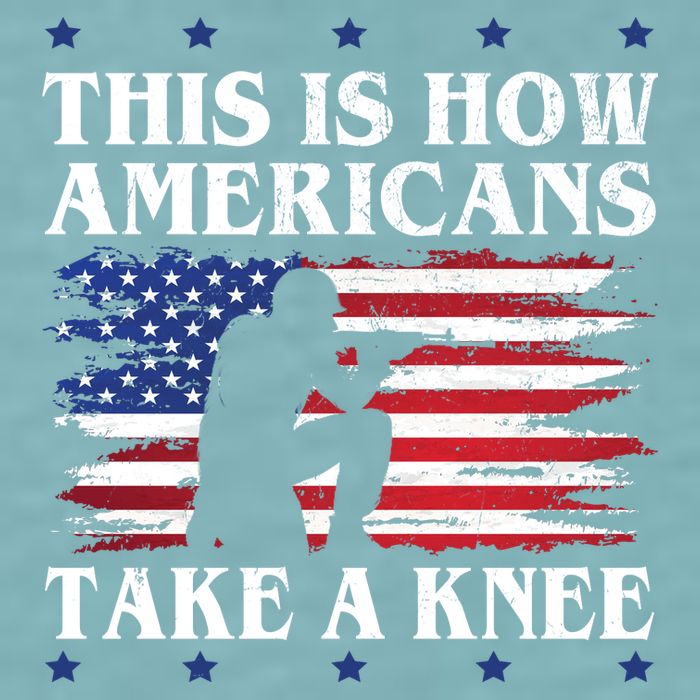 This Is How Americans Take A Knee Sueded Cloud Jersey T-Shirt
