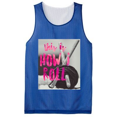 This Is How I Roll Funny Product Knitting Crocheting Lovers Gift Mesh Reversible Basketball Jersey Tank