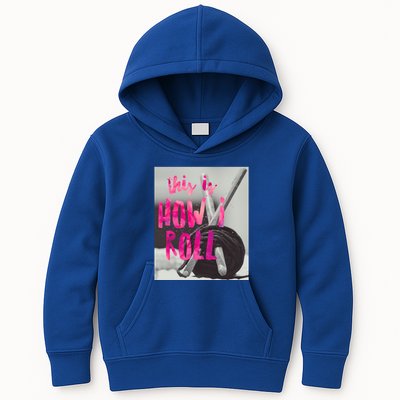 This Is How I Roll Funny Product Knitting Crocheting Lovers Gift Kids Hoodie