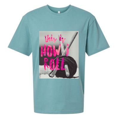 This Is How I Roll Funny Product Knitting Crocheting Lovers Gift Sueded Cloud Jersey T-Shirt