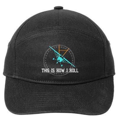 This Is How We Roll Pilo Funny Airplane Aircraft 7-Panel Snapback Hat