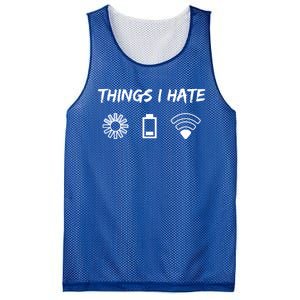 Things I Hate It Gaming Programmer Coder Gamer Gift Mesh Reversible Basketball Jersey Tank