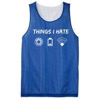 Things I Hate It Gaming Programmer Coder Gamer Gift Mesh Reversible Basketball Jersey Tank