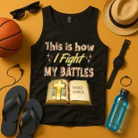 This Is How I Fight My Battles Holy Bible Faith Tank Top