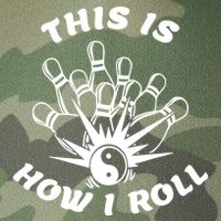 This Is How I Roll Funny Bowling Legacy Tie Dye Trucker Hat