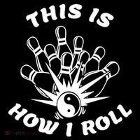 This Is How I Roll Funny Bowling Flexfit Unipanel Trucker Cap