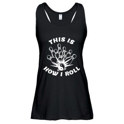 This Is How I Roll Funny Bowling Ladies Essential Flowy Tank