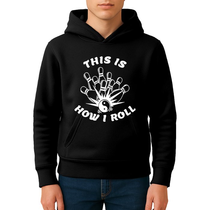 This Is How I Roll Funny Bowling Kids Hoodie