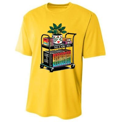 This Is How I Roll Pride Lgbtqia Library Performance Sprint T-Shirt