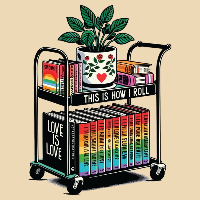 This Is How I Roll Pride Lgbtqia Library Drawstring Bag