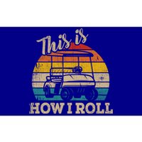 This Is How I Roll Retro Vintage Golf Cart Funny Golfing Gift Bumper Sticker